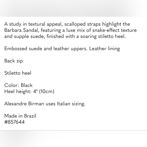 NIB ALEXANDRE BIRMAN Barbara 100 Sandal, Size 39 - Picture 5 of 6